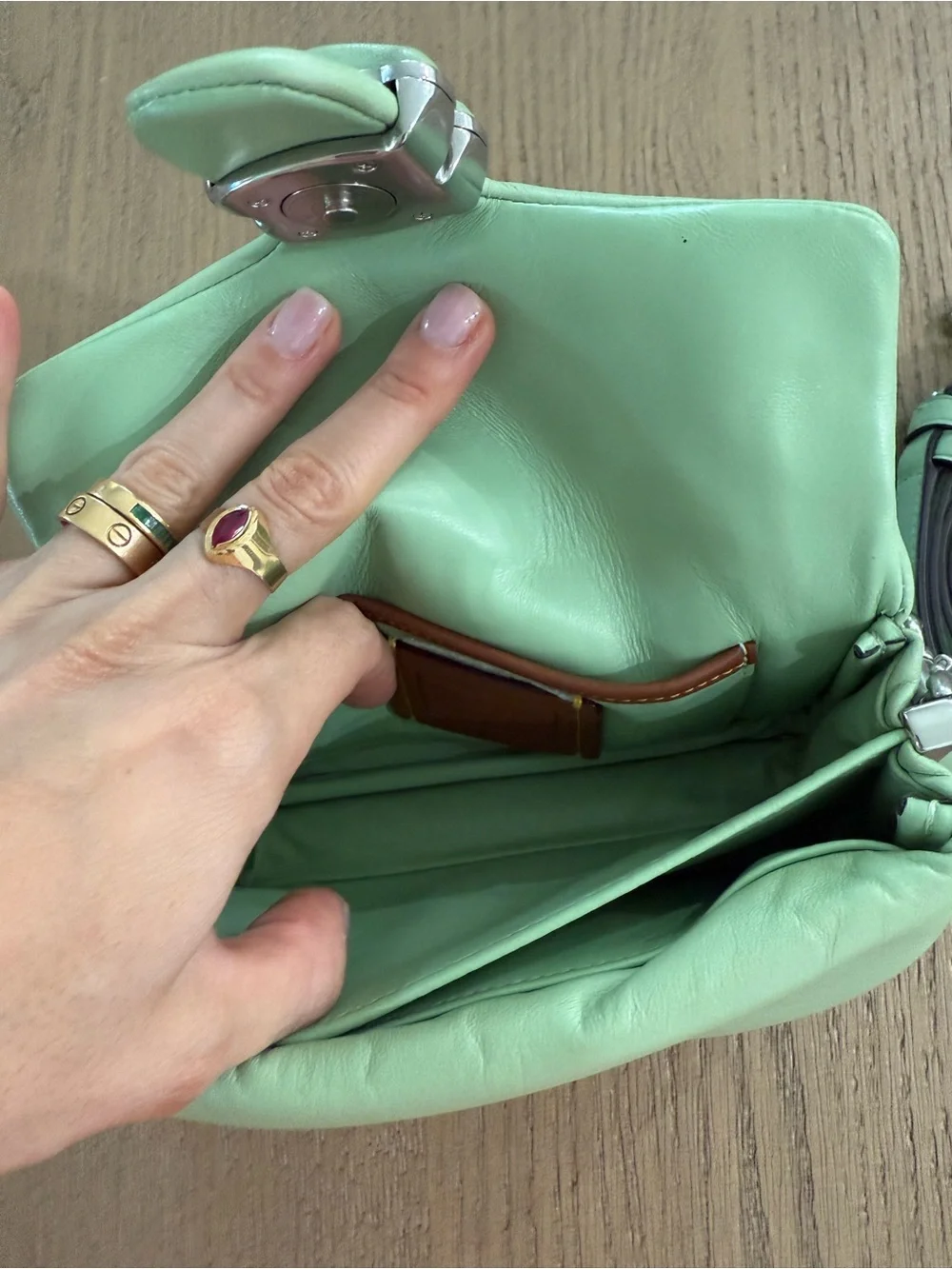 Coach Tabby Pillow Green